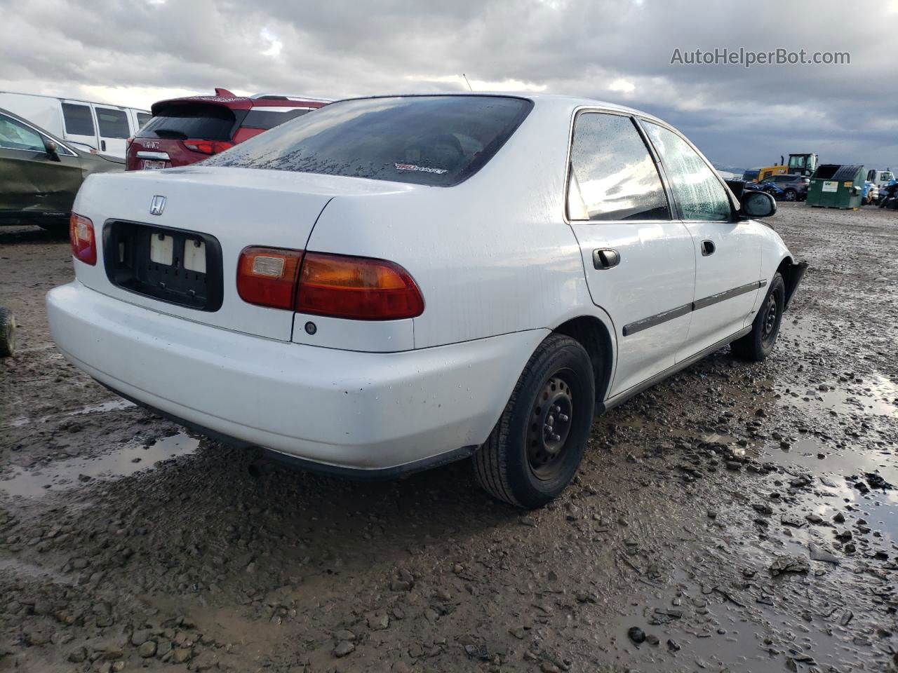 1993 Honda Civic Lx White vin: JHMEG8650PS012164