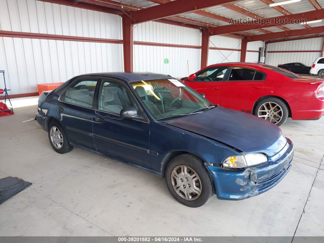 1994 Honda Civic Lx Blue vin: JHMEG8655RS019078