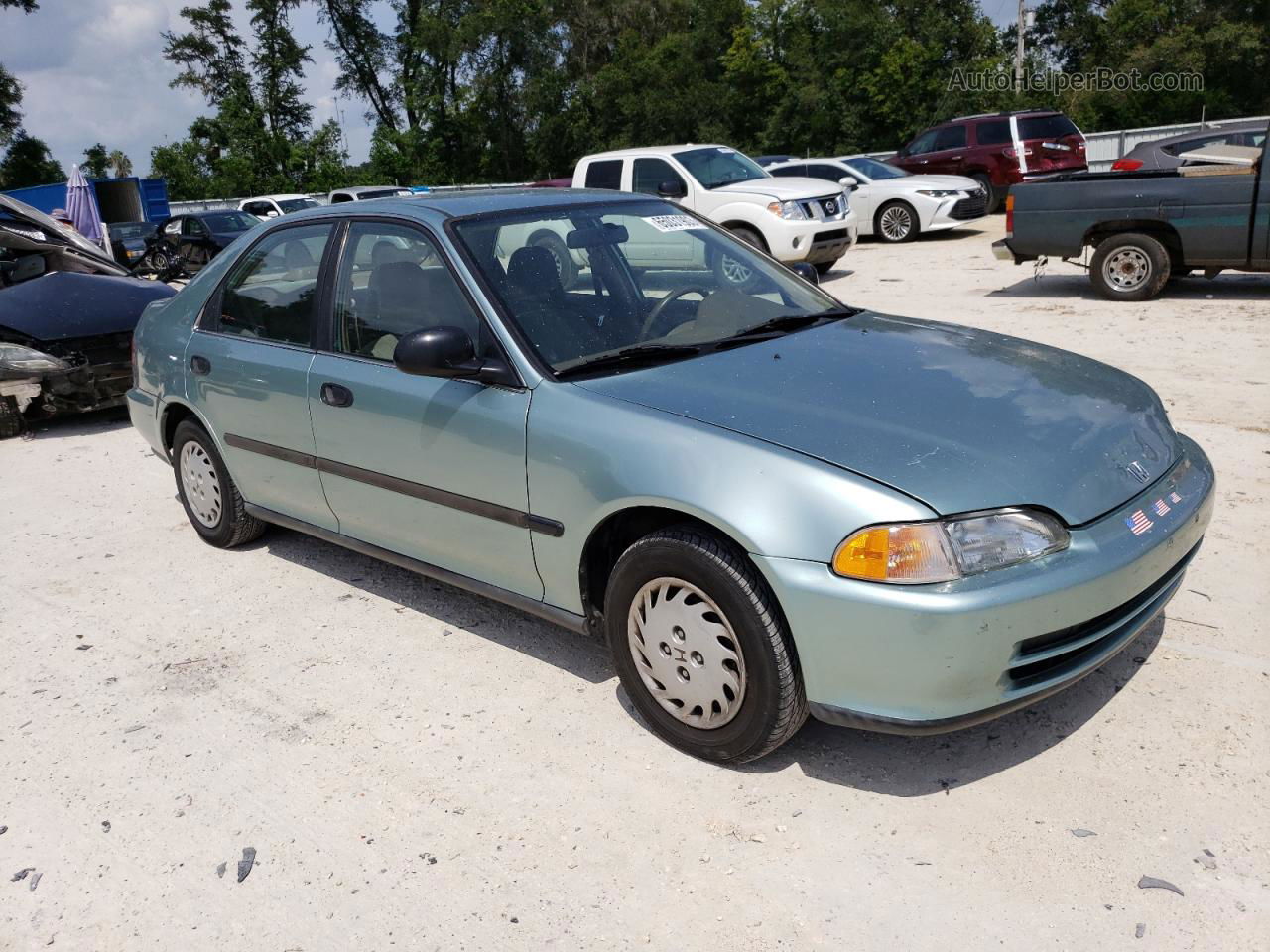 1993 Honda Civic Lx Green vin: JHMEG8658PS025941