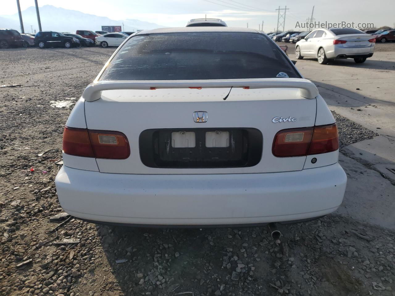 1995 Honda Civic Lx White vin: JHMEG865XSS018336