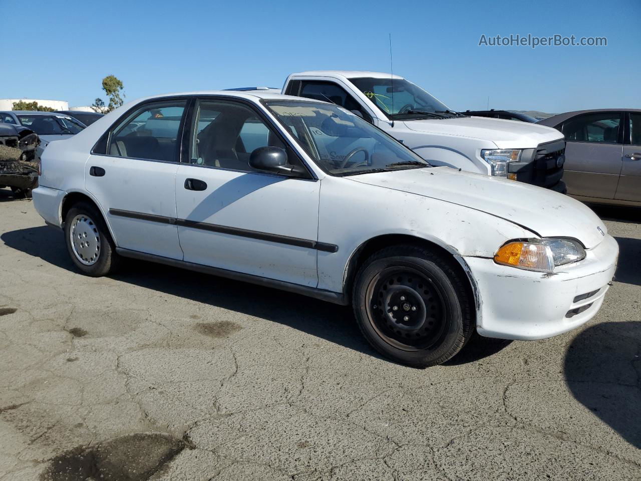 1995 Honda Civic Lx White vin: JHMEG865XSS045049