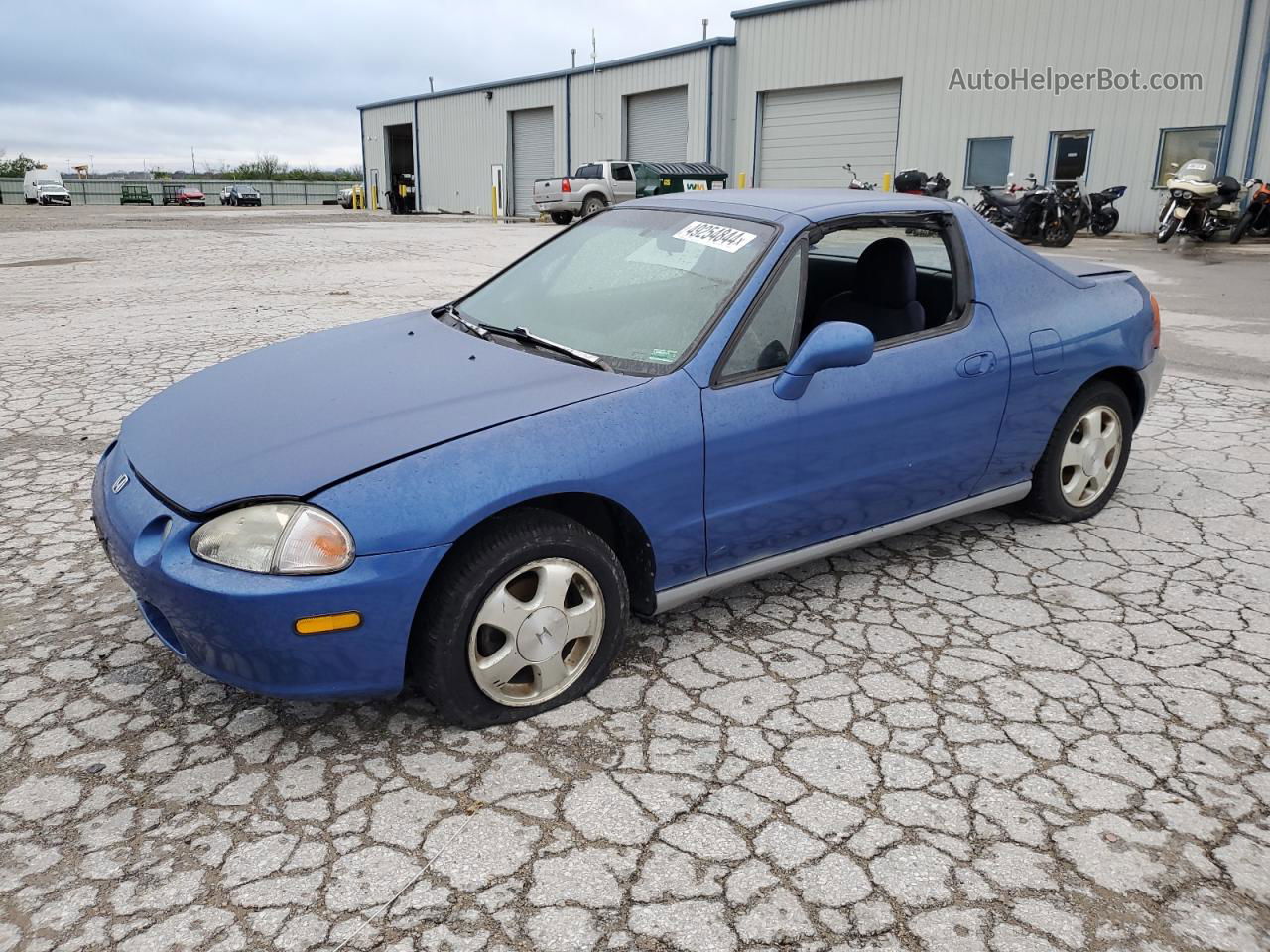 1993 Honda Civic Del Sol Si Blue vin: JHMEH6160PS013669