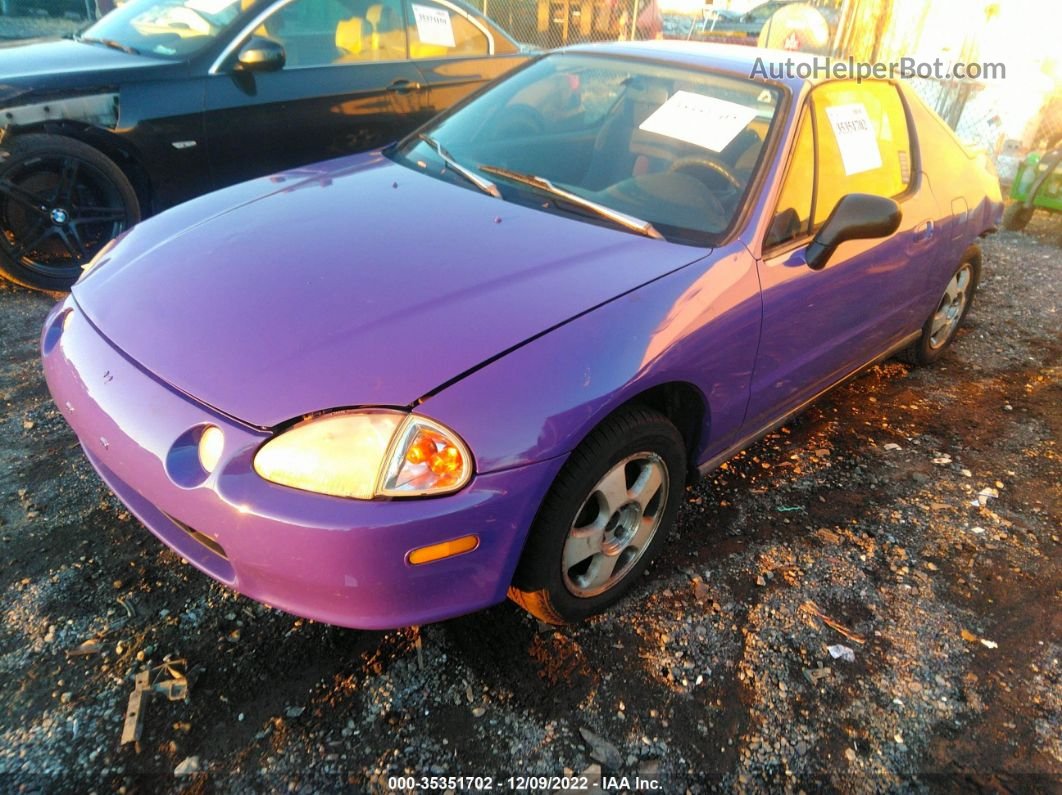 1993 Honda Civic Del Sol Si Purple vin: JHMEH6160PS015244