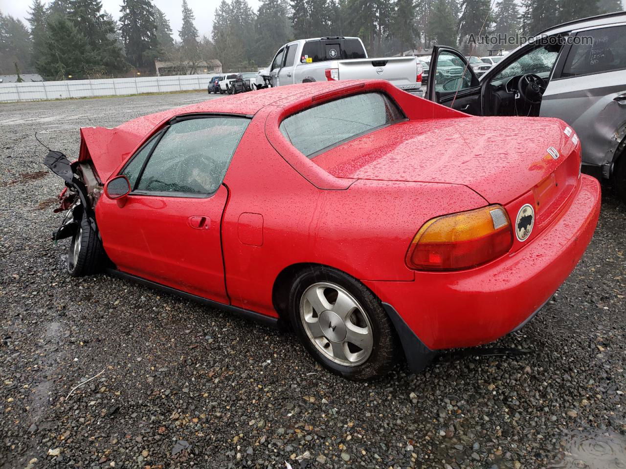 1993 Honda Civic Del Sol Si Red vin: JHMEH6161PS017598