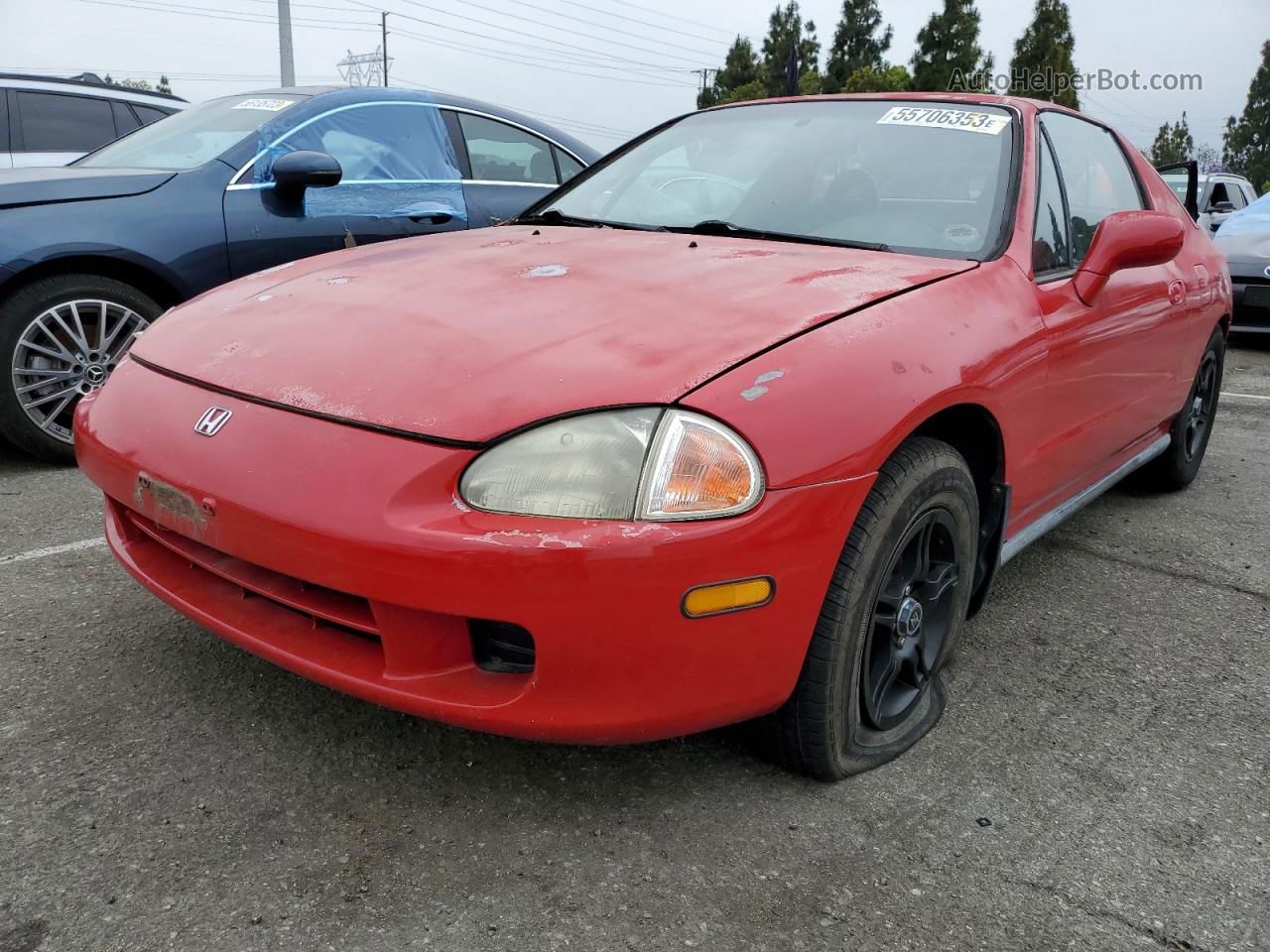 1995 Honda Civic Del Sol Si Red vin: JHMEH6161SS004892