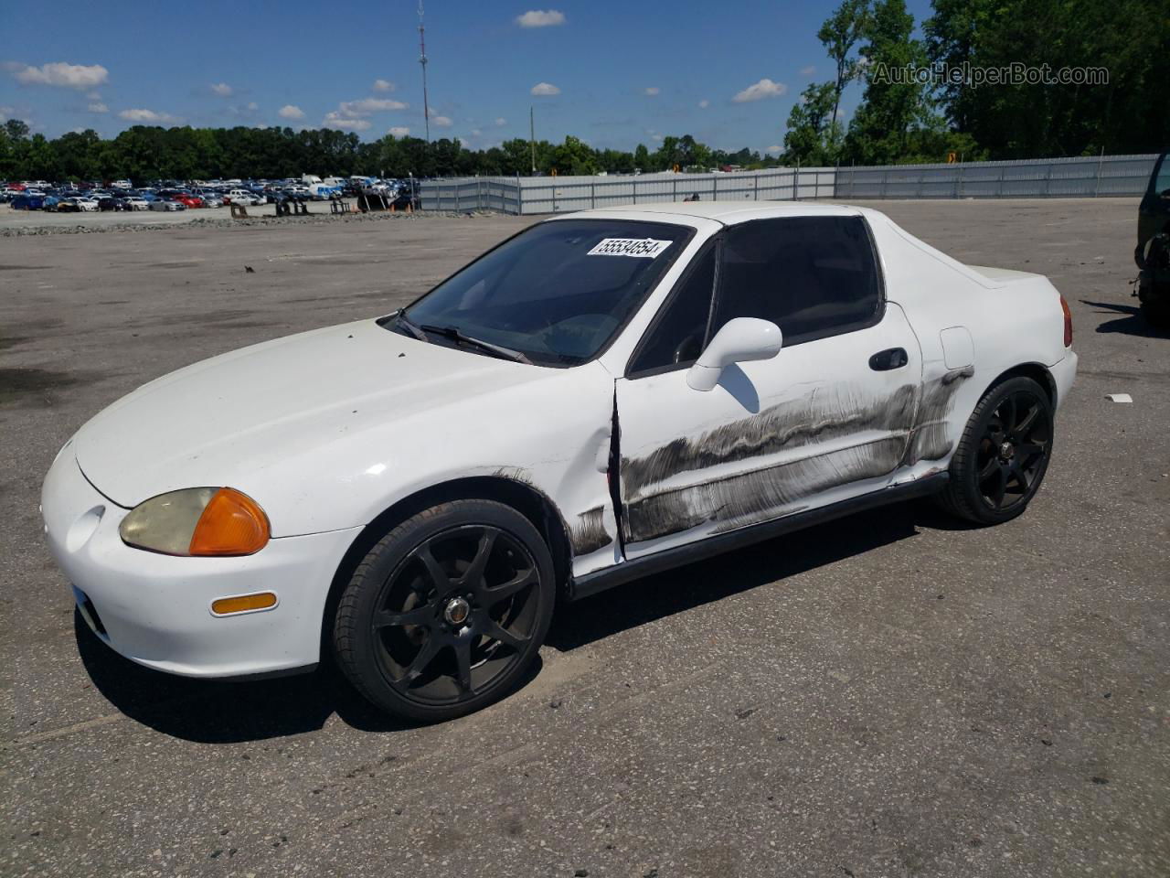 1993 Honda Civic Del Sol Si White vin: JHMEH6162PS011602