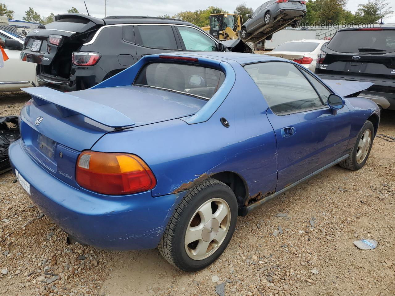 1994 Honda Civic Del Sol Si Синий vin: JHMEH6162RS006757