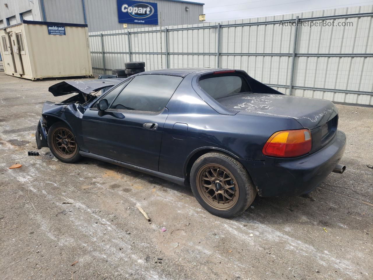 1995 Honda Civic Del Sol Si Blue vin: JHMEH6162SS009485