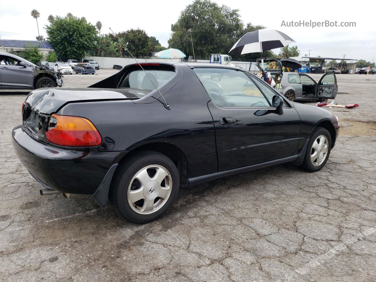 1993 Honda Civic Del Sol Si Black vin: JHMEH6163PS018476