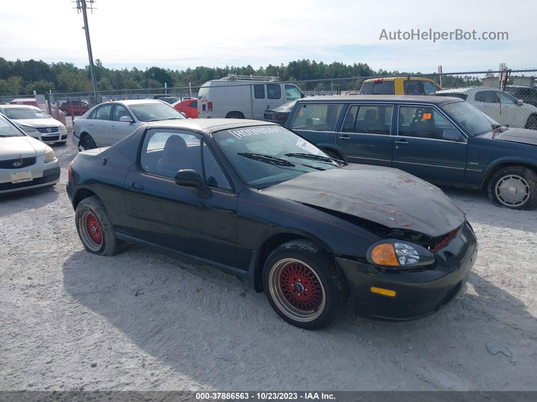 1994 Honda Civic Del Sol Si Black vin: JHMEH6163RS000630