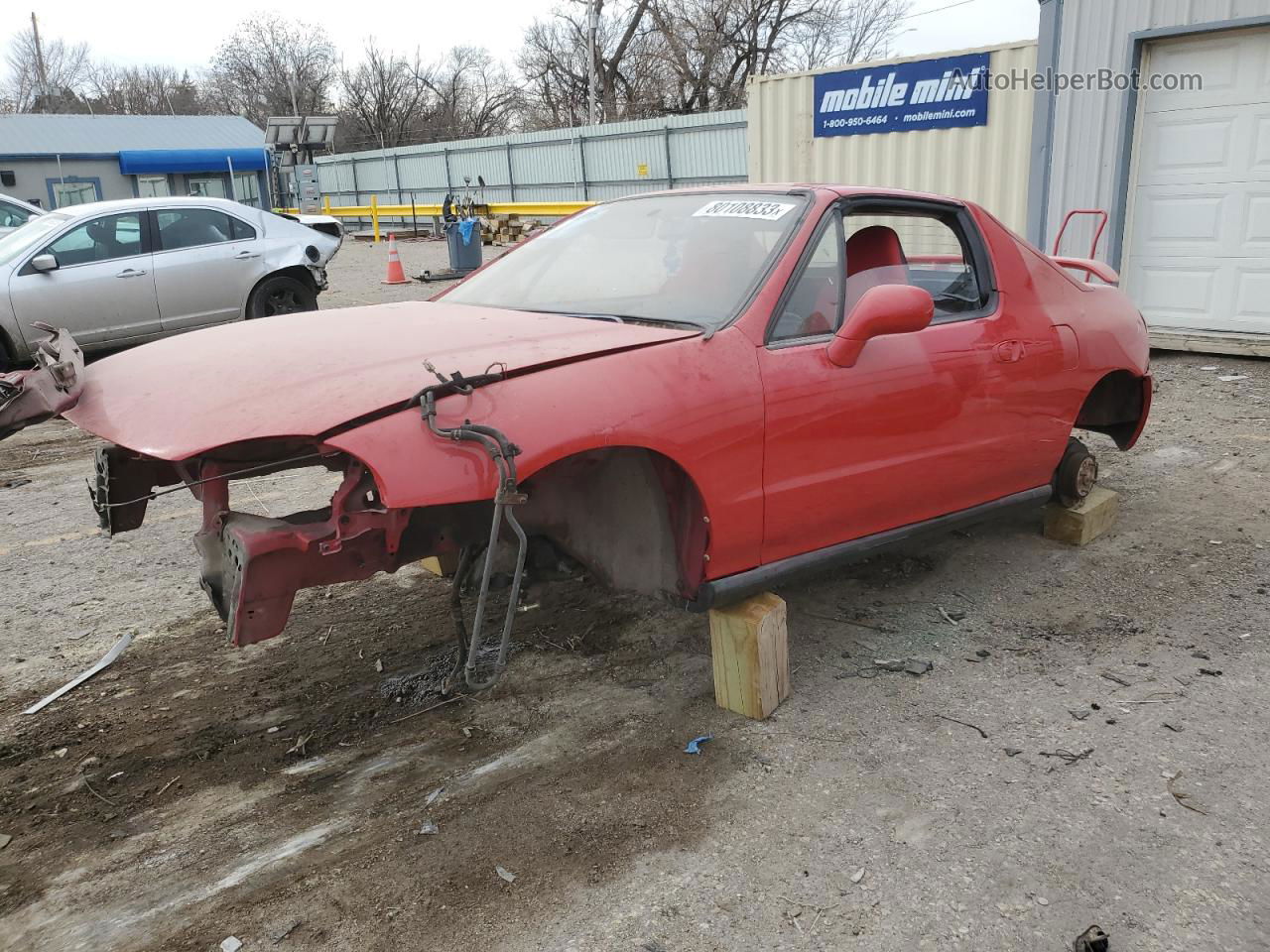 1994 Honda Civic Del Sol Si Red vin: JHMEH6163RS006458