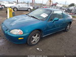 1995 Honda Civic Del Sol Si Teal vin: JHMEH6163SS003971