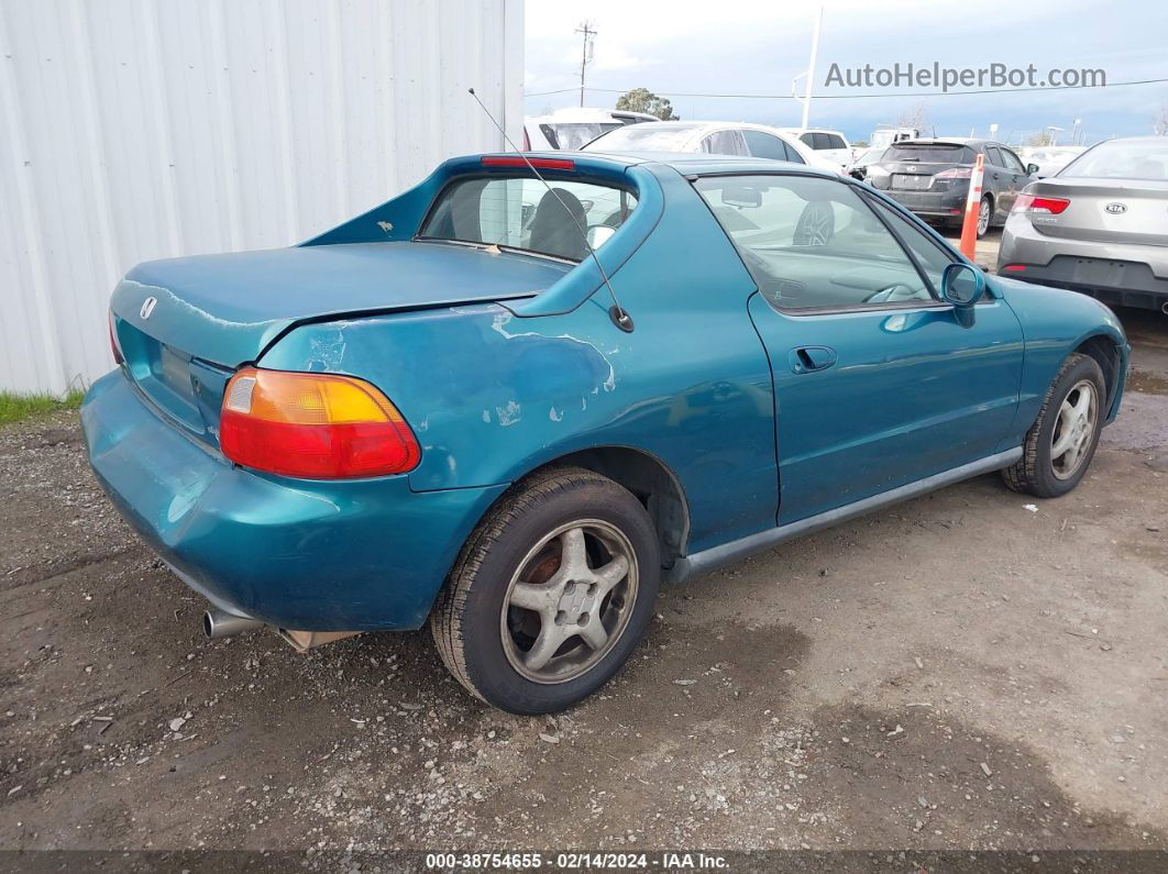 1995 Honda Civic Del Sol Si Teal vin: JHMEH6163SS003971