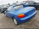 1993 Honda Civic Del Sol Si Blue vin: JHMEH6164PS002061