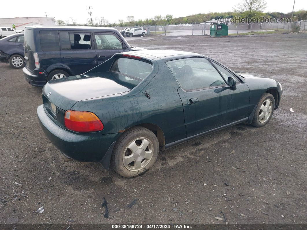 1993 Honda Civic Del Sol Si Зеленый vin: JHMEH6164PS016574