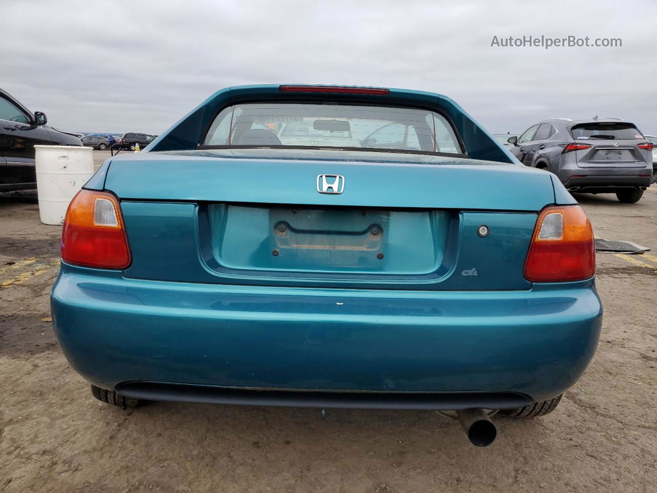 1995 Honda Civic Del Sol Si Teal vin: JHMEH6164SS003672