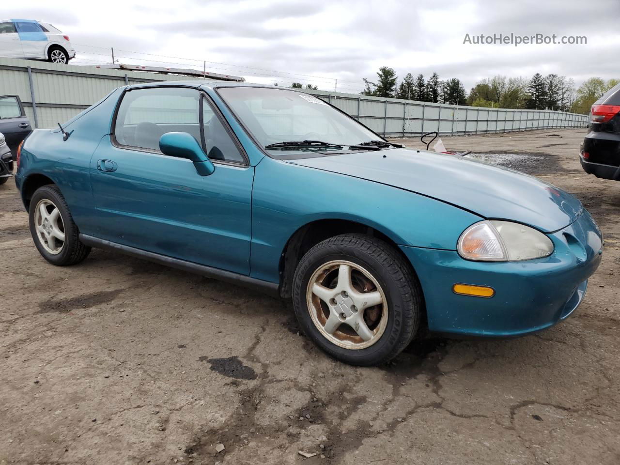 1995 Honda Civic Del Sol Si Teal vin: JHMEH6164SS003672