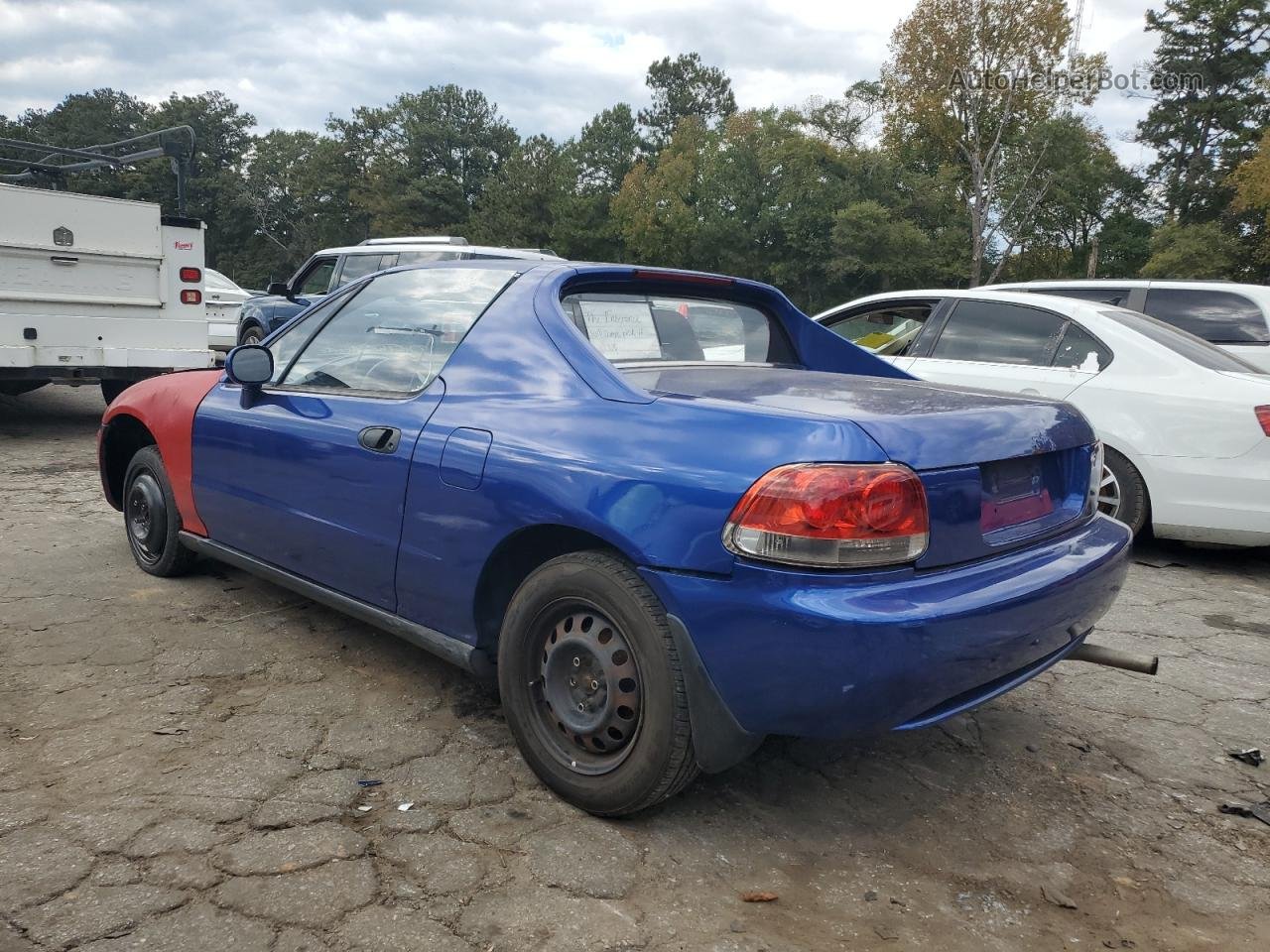 1993 Honda Civic Del Sol Si Синий vin: JHMEH6166PS009044