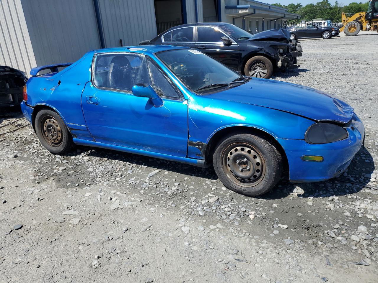 1993 Honda Civic Del Sol Si Blue vin: JHMEH6167PS011305