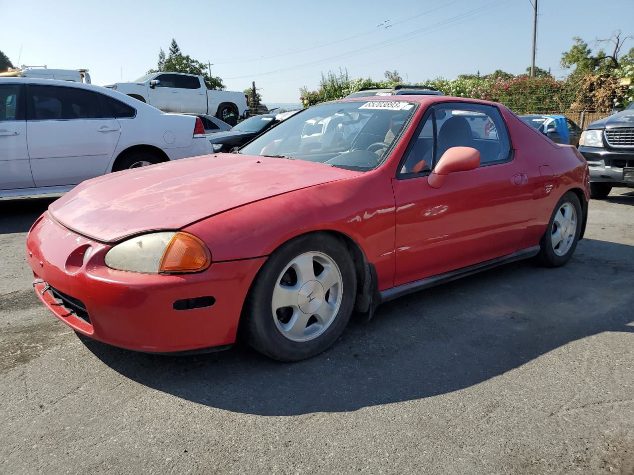 1994 Honda Civic Del Sol Si Red vin: JHMEH6169RS003693