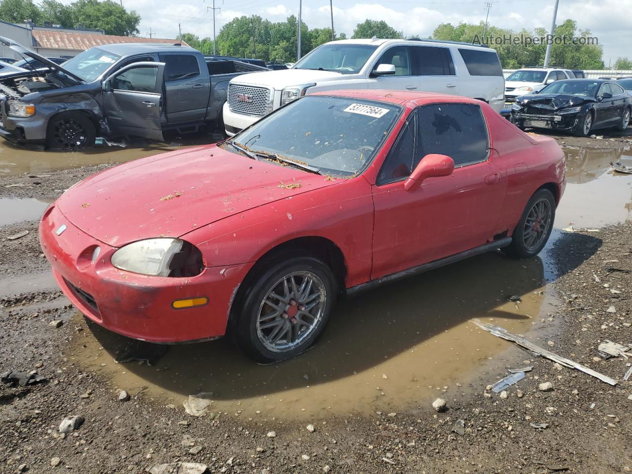 1994 Honda Civic Del Sol Si Red vin: JHMEH6169RS005475