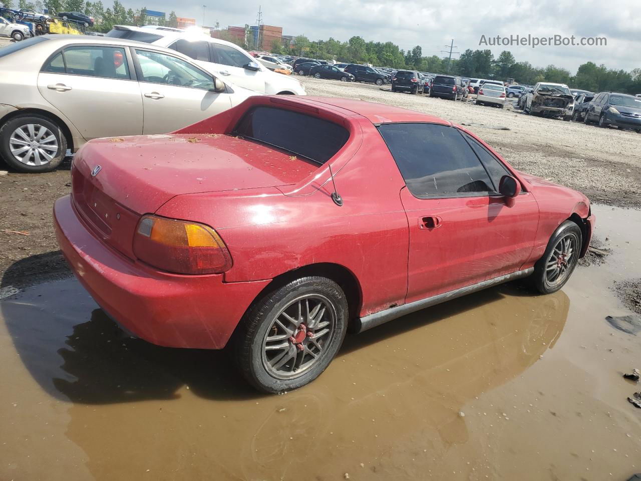 1994 Honda Civic Del Sol Si Red vin: JHMEH6169RS005475