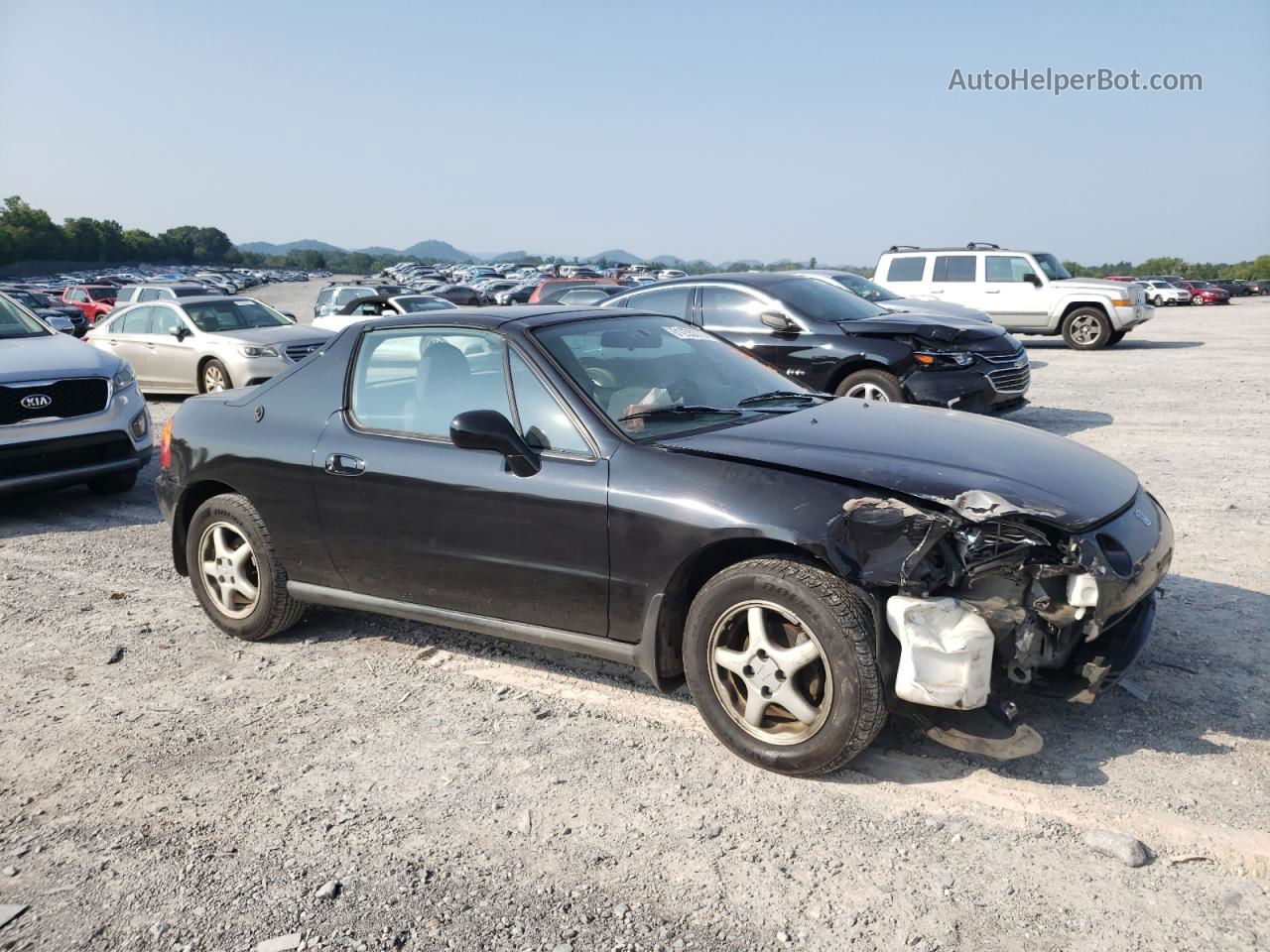 1995 Honda Civic Del Sol Si Black vin: JHMEH6169SS007300