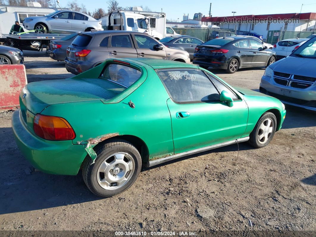 1994 Honda Civic Del Sol Si Green vin: JHMEH6260RS006917