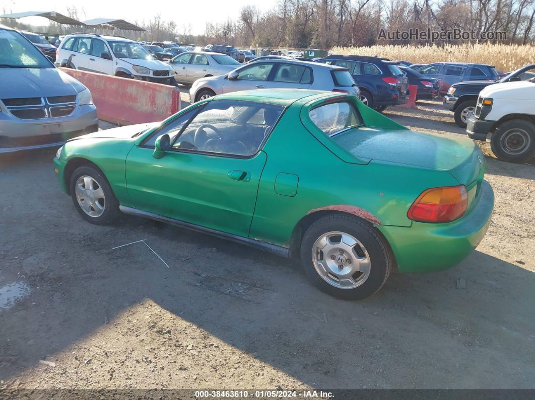 1994 Honda Civic Del Sol Si Green vin: JHMEH6260RS006917