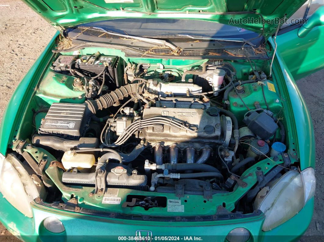 1994 Honda Civic Del Sol Si Green vin: JHMEH6260RS006917