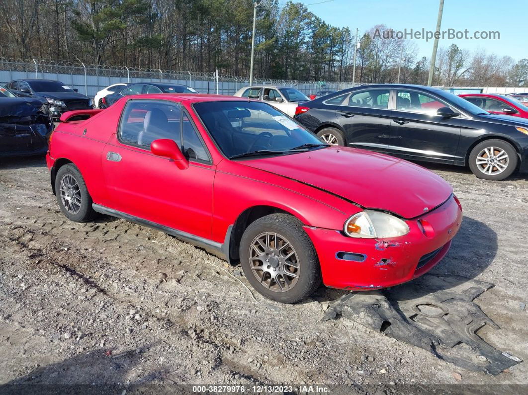 1993 Honda Civic Del Sol Si Red vin: JHMEH6261PS004042