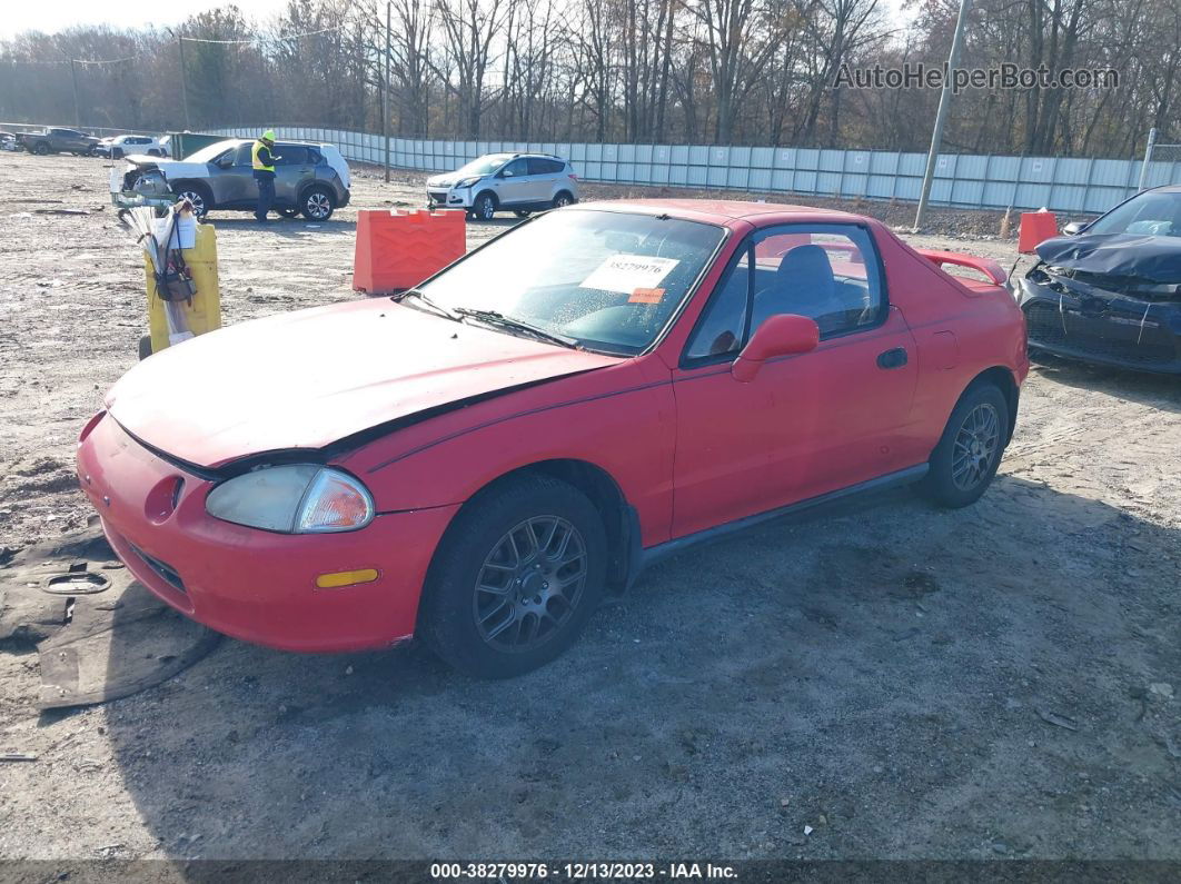 1993 Honda Civic Del Sol Si Red vin: JHMEH6261PS004042