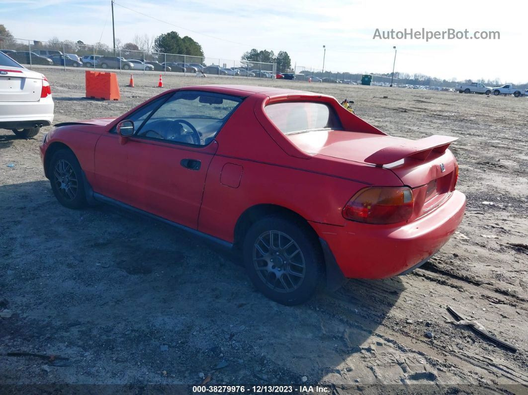 1993 Honda Civic Del Sol Si Red vin: JHMEH6261PS004042