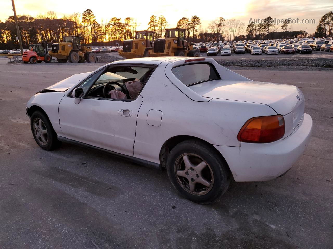 1995 Honda Civic Del Sol Si White vin: JHMEH6261SS000047