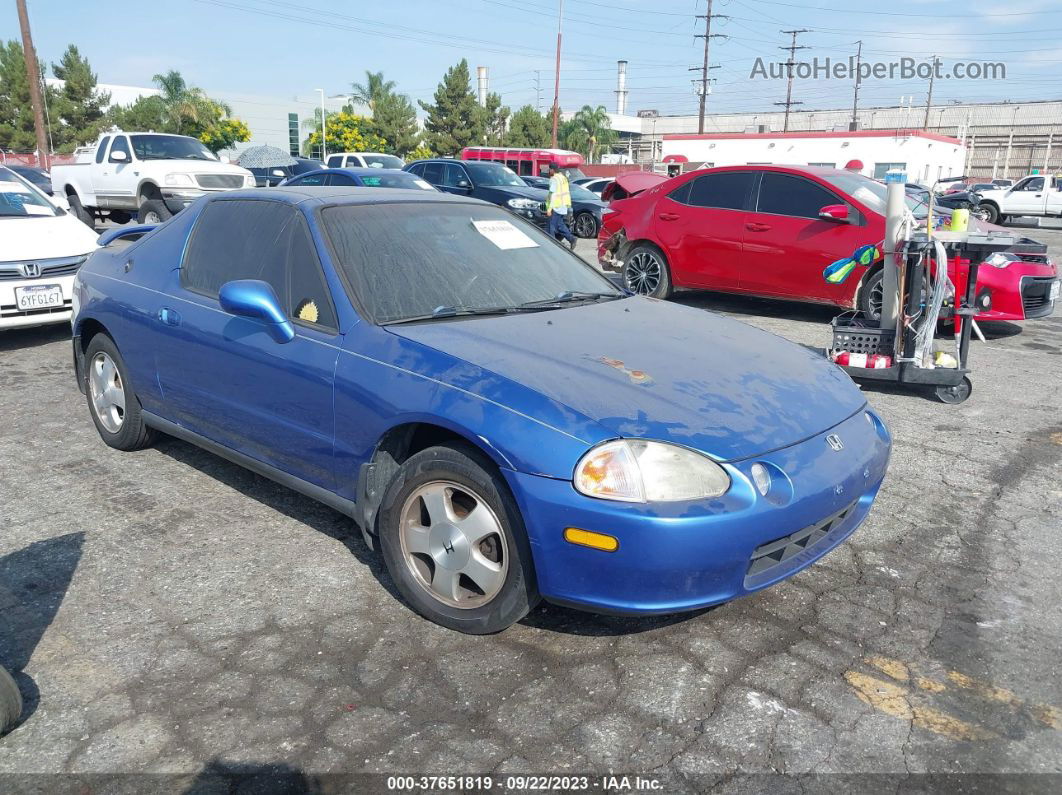 1993 Honda Civic Del Sol Si Синий vin: JHMEH6262PS004129