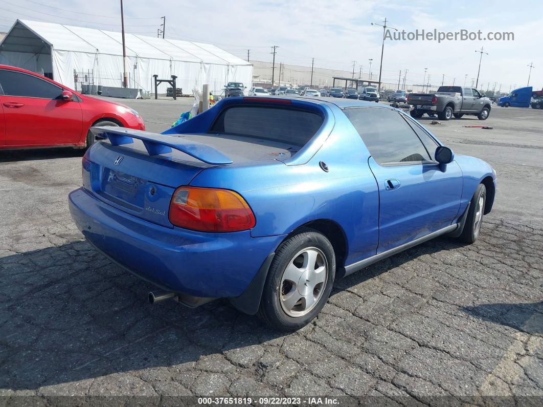 1993 Honda Civic Del Sol Si Синий vin: JHMEH6262PS004129