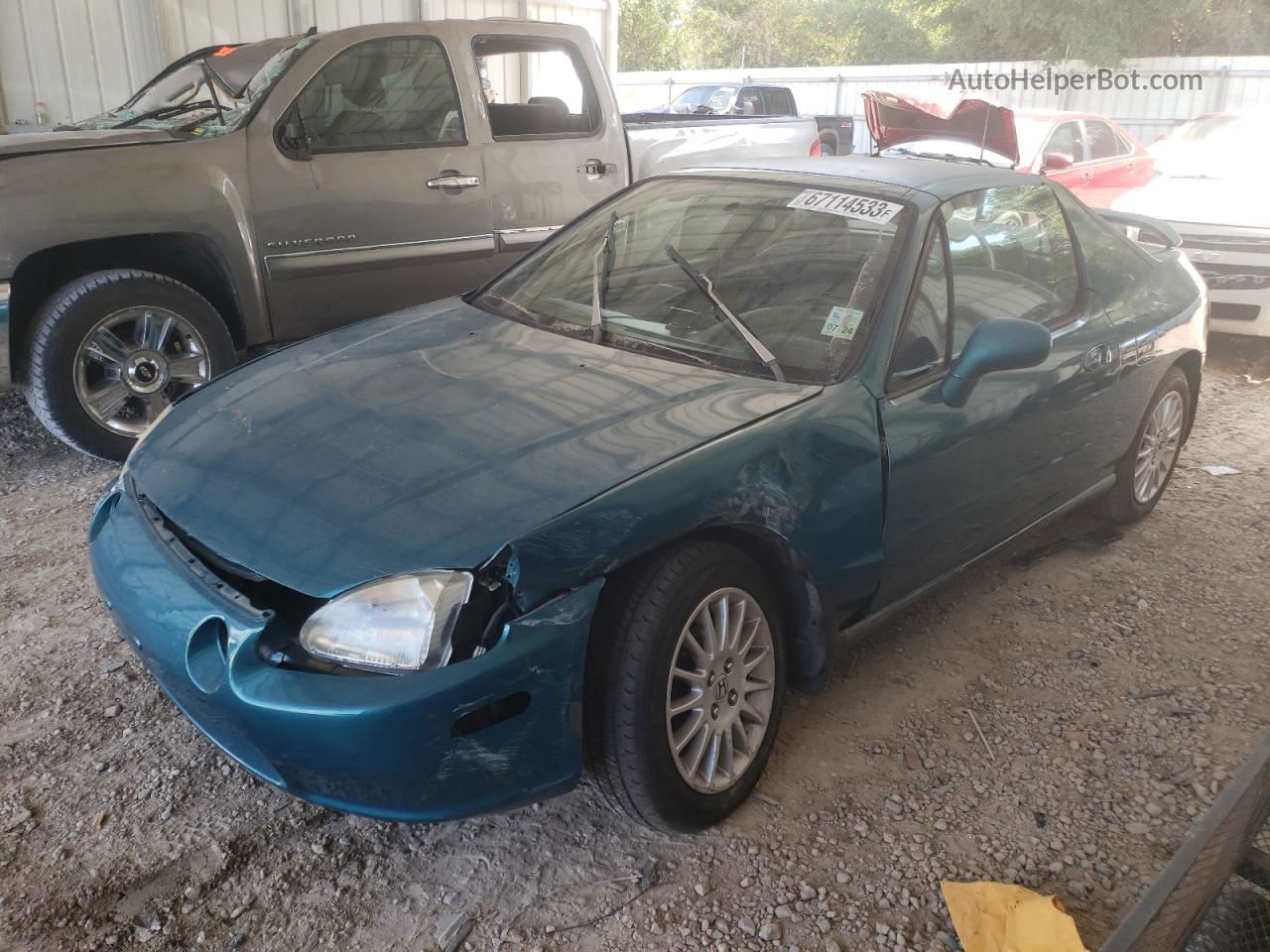 1995 Honda Civic Del Sol Si Teal vin: JHMEH6262SS001238