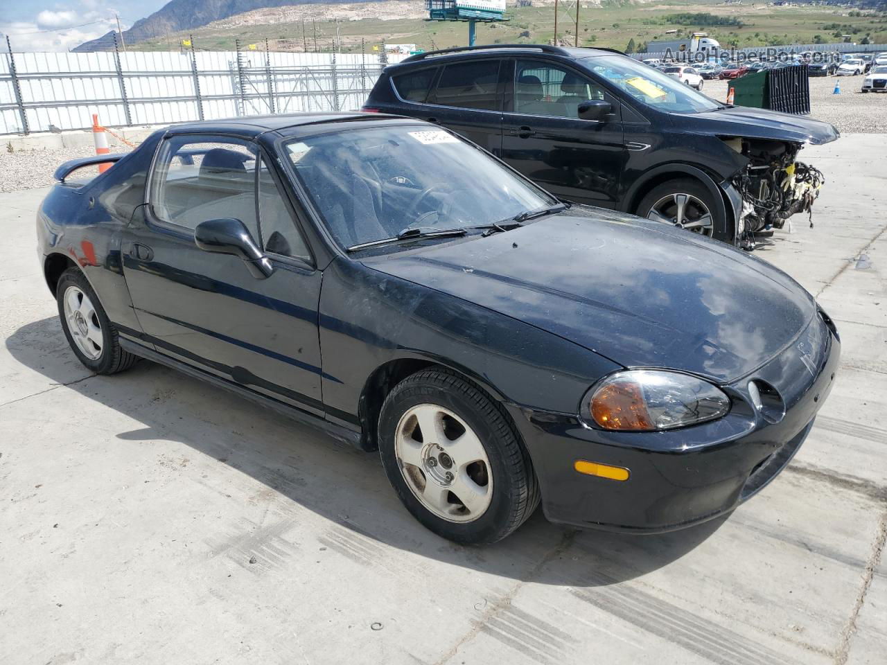 1993 Honda Civic Del Sol Si Black vin: JHMEH6264PS020591