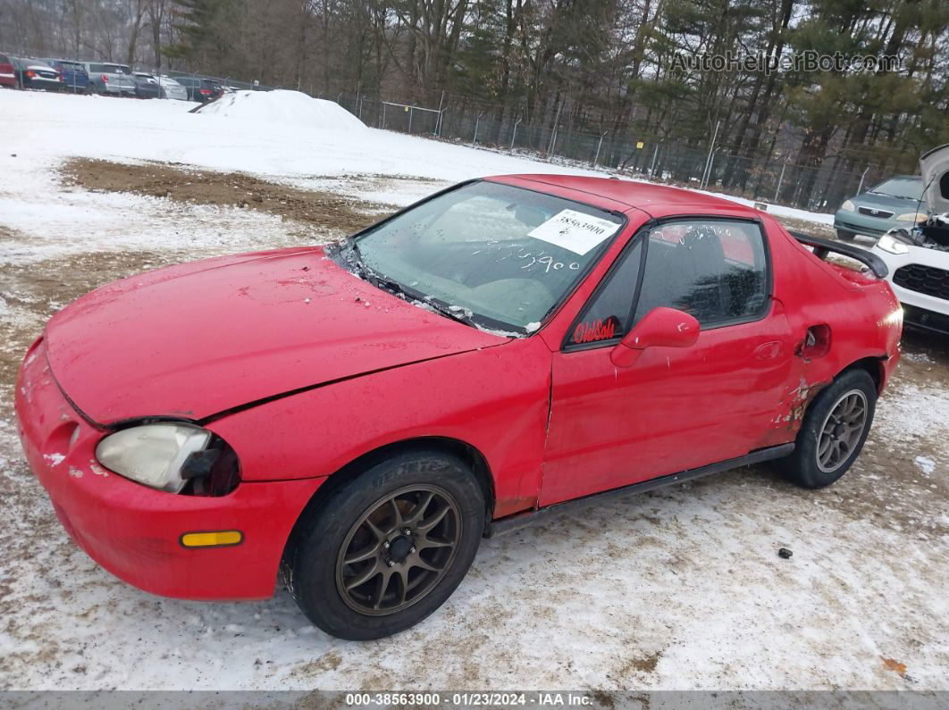 1993 Honda Civic Del Sol Si Red vin: JHMEH6266PS004554