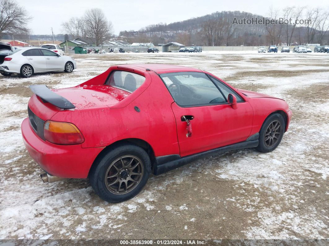 1993 Honda Civic Del Sol Si Red vin: JHMEH6266PS004554