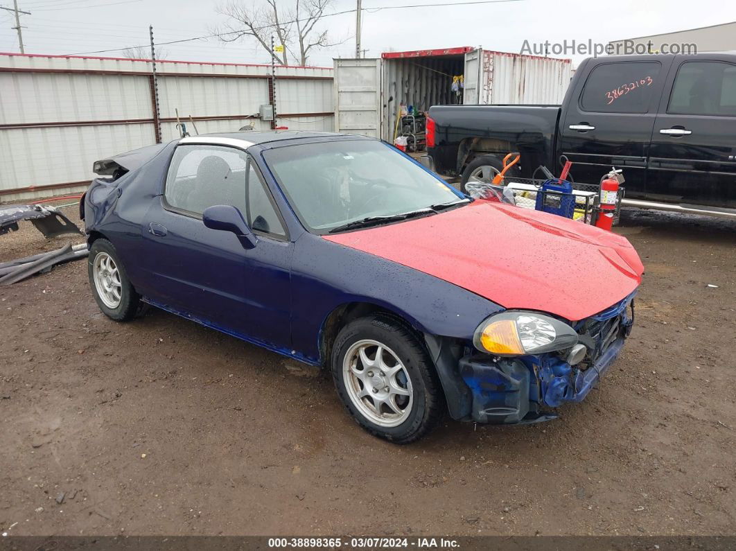 1993 Honda Civic Del Sol Si Dark Blue vin: JHMEH6268PS006855