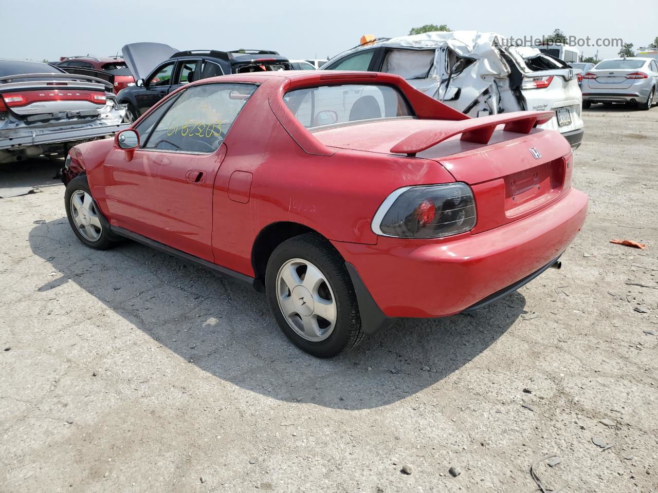 1993 Honda Civic Del Sol Si Red vin: JHMEH6268PS008749