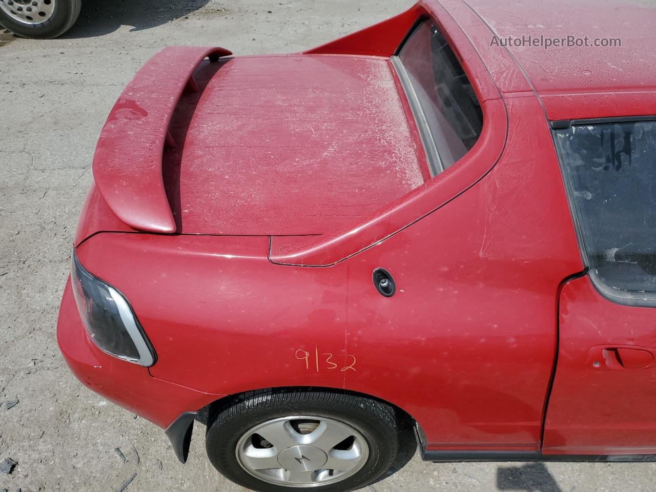 1993 Honda Civic Del Sol Si Red vin: JHMEH6268PS008749