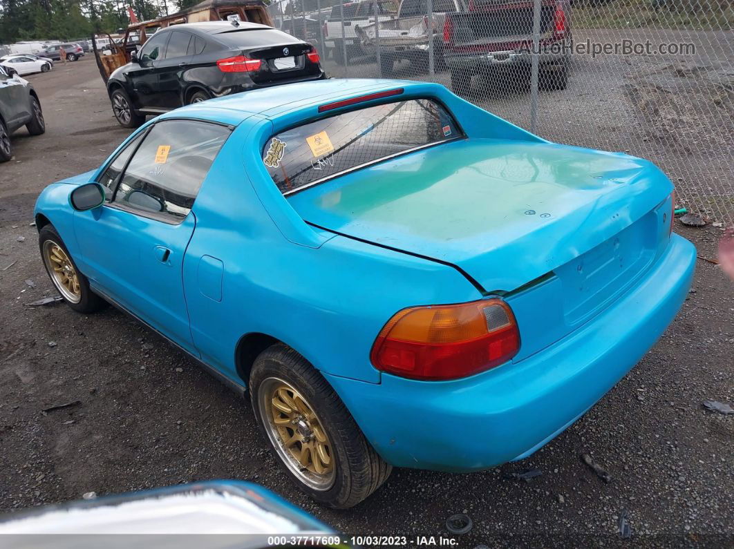 1993 Honda Civic Del Sol Si Blue vin: JHMEH6268PS008783