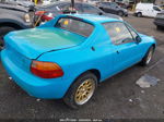 1993 Honda Civic Del Sol Si Blue vin: JHMEH6268PS008783