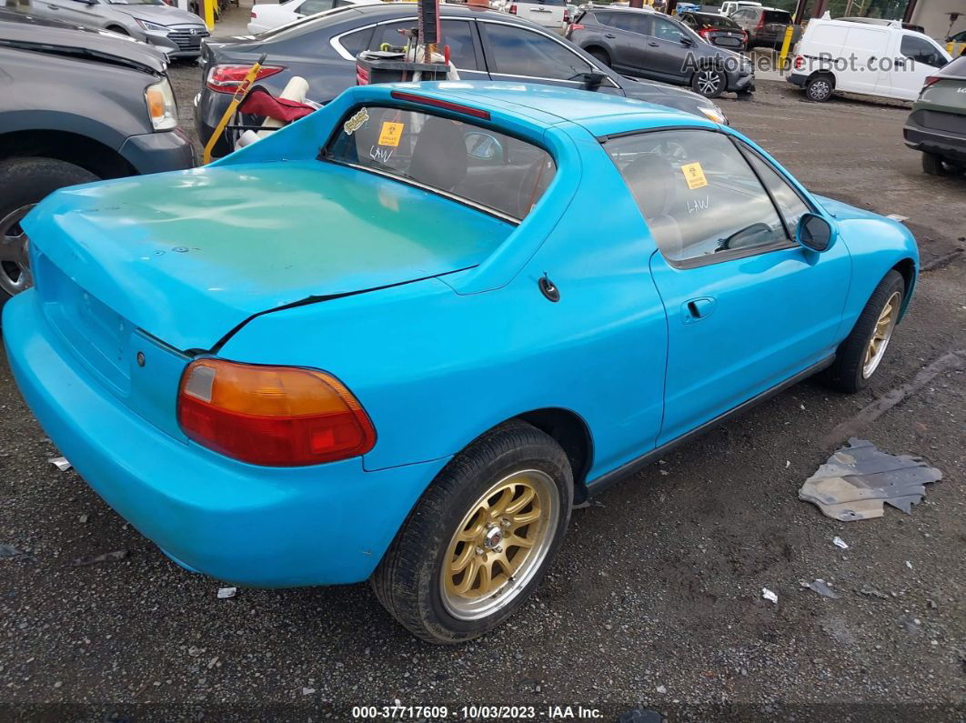 1993 Honda Civic Del Sol Si Синий vin: JHMEH6268PS008783