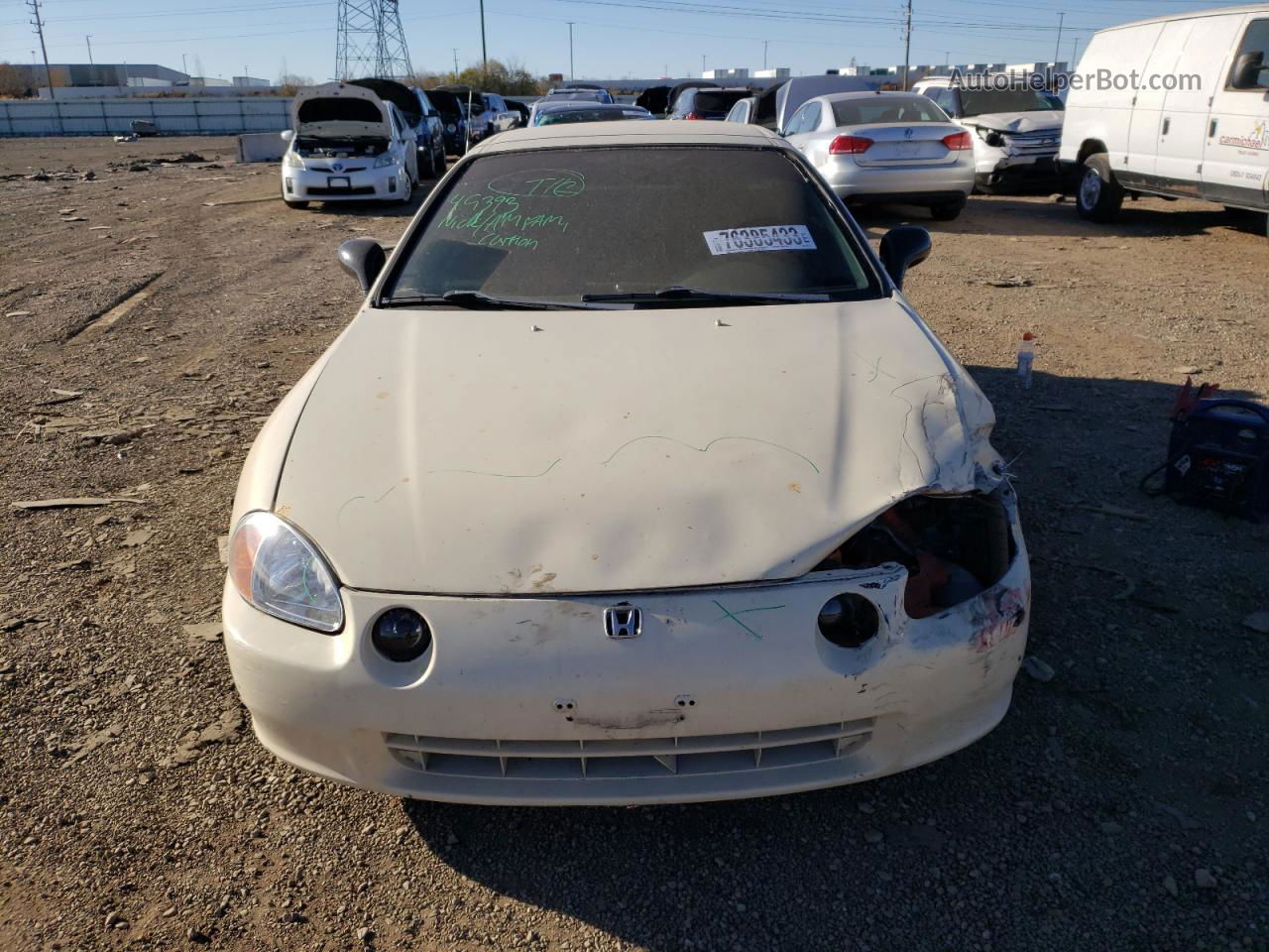 1993 Honda Civic Del Sol Si Cream vin: JHMEH6268PS017774