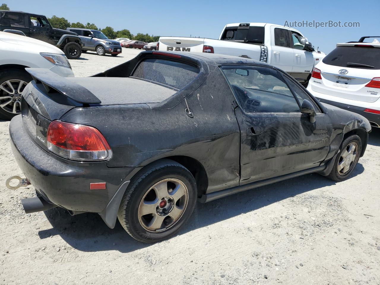 1993 Honda Civic Del Sol Si Black vin: JHMEH6269PS003382