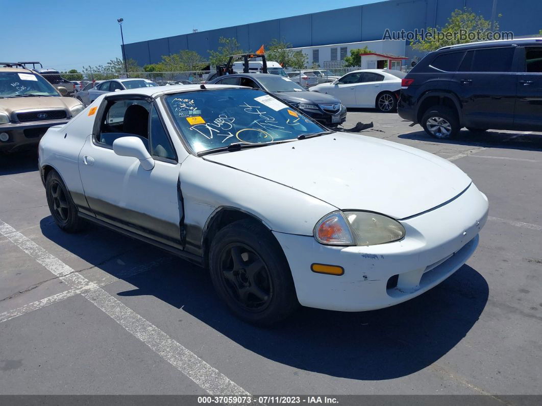 1996 Honda Civic Del Sol Si White vin: JHMEH626XTS002526