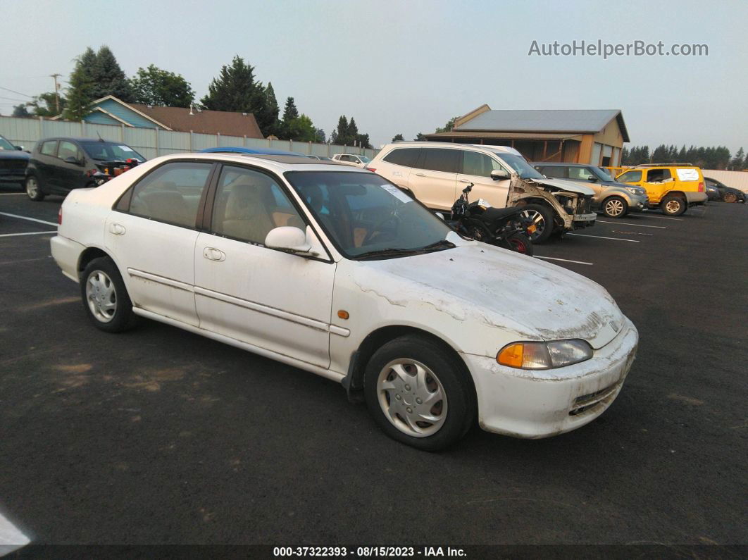 1994 Honda Civic Ex White vin: JHMEH9590RS007606